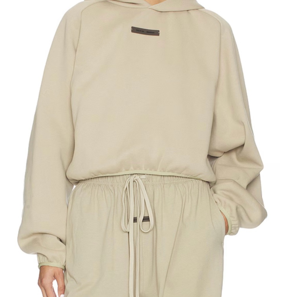 Fear of God Essentials Sz XS Beige Hoodie